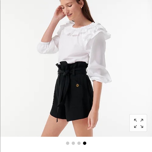 J Crew drapey paper bag shorts size 4 - Picture 4 of 4